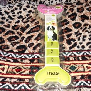 7 day detachable pet pill organizer with 2 treats compartment for dogs or cats